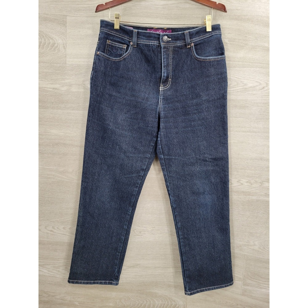 Gloria Vanderbilt Amanda Jeans Women's Size 12 Petite Blue Denim Classic